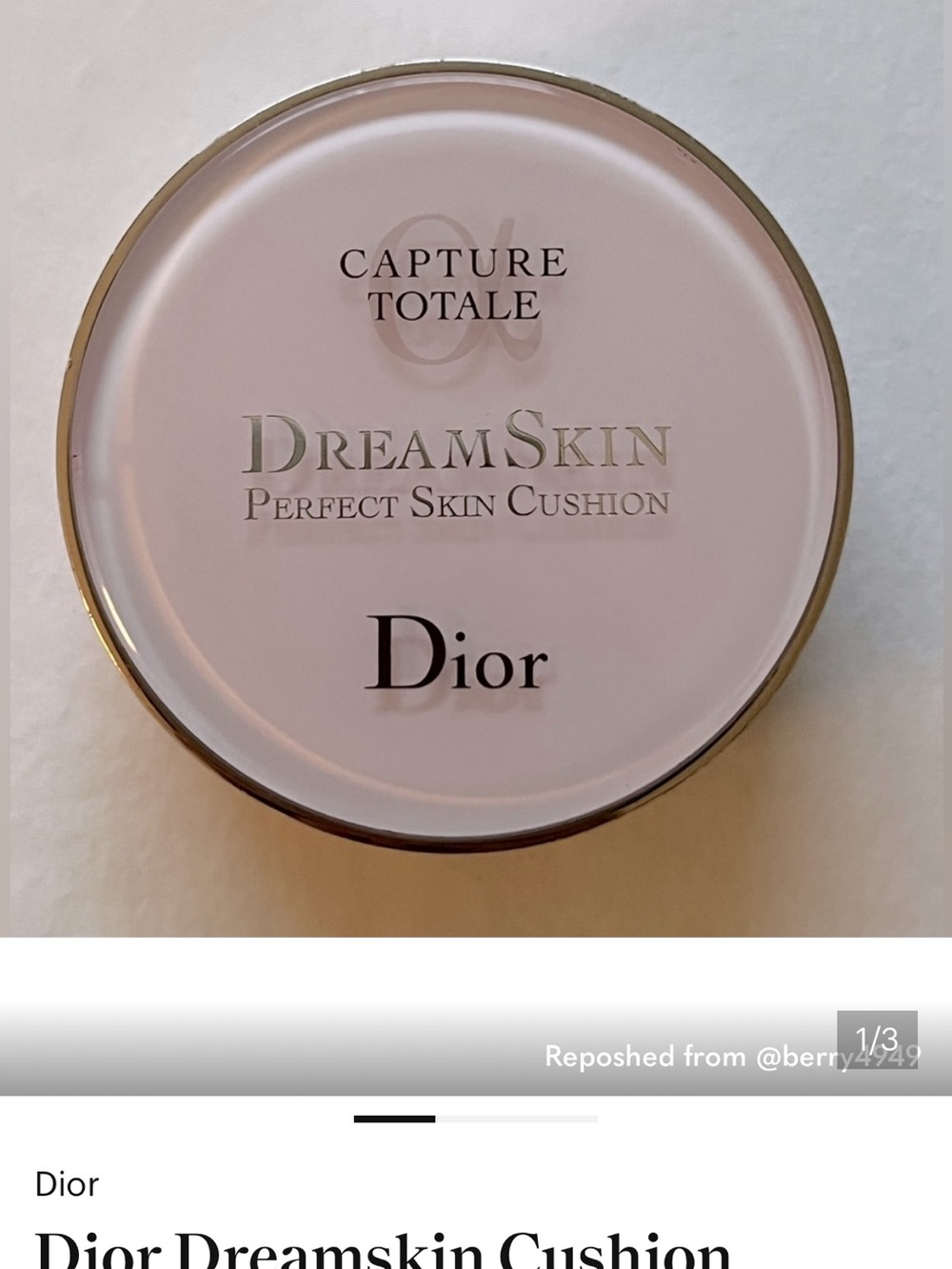 Dior Dreamskin Cushion Empty Case
